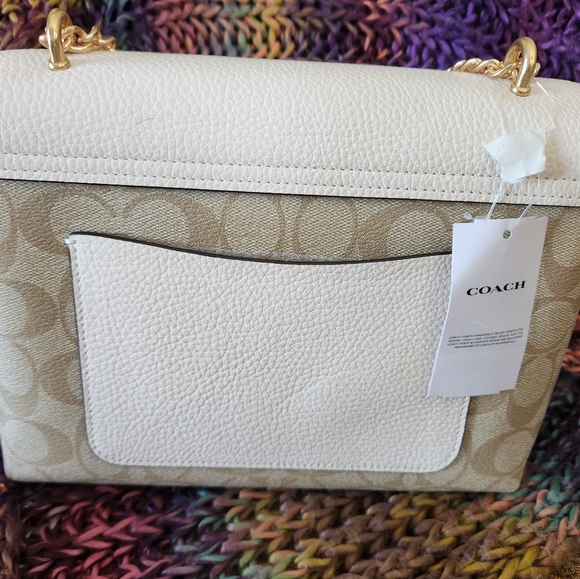 Brand New and Authentic Coach Tammie Medium Light Chalk Multi - Picture 4 of 4